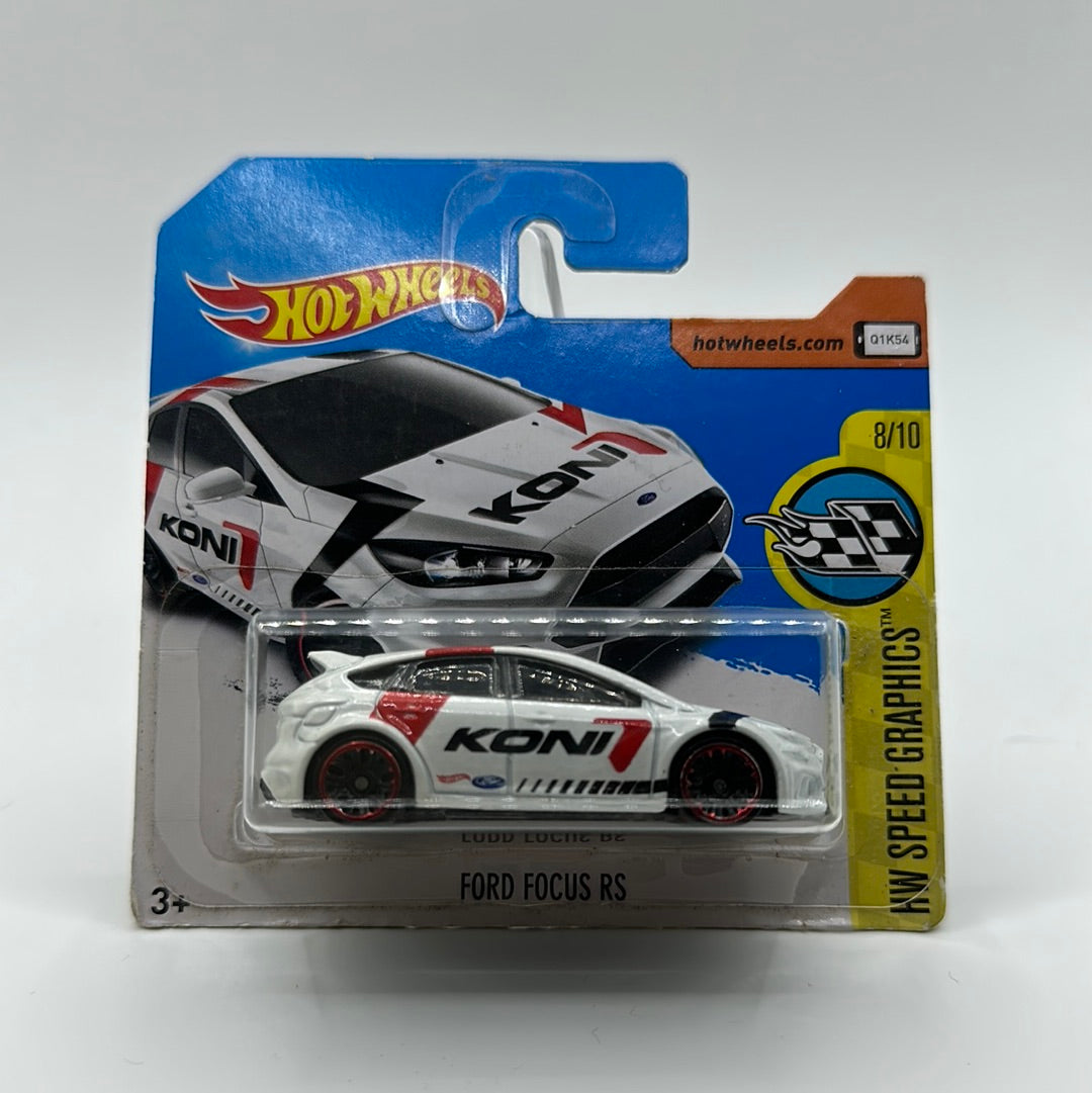 Ford Focus KONI - HW Speed Graphics 8/10 Hotwheels Mainline Short Card