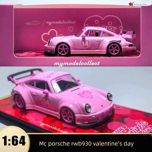 Porsche Rwb 911 930 Valentine's Day Version Gift Mm1:64
