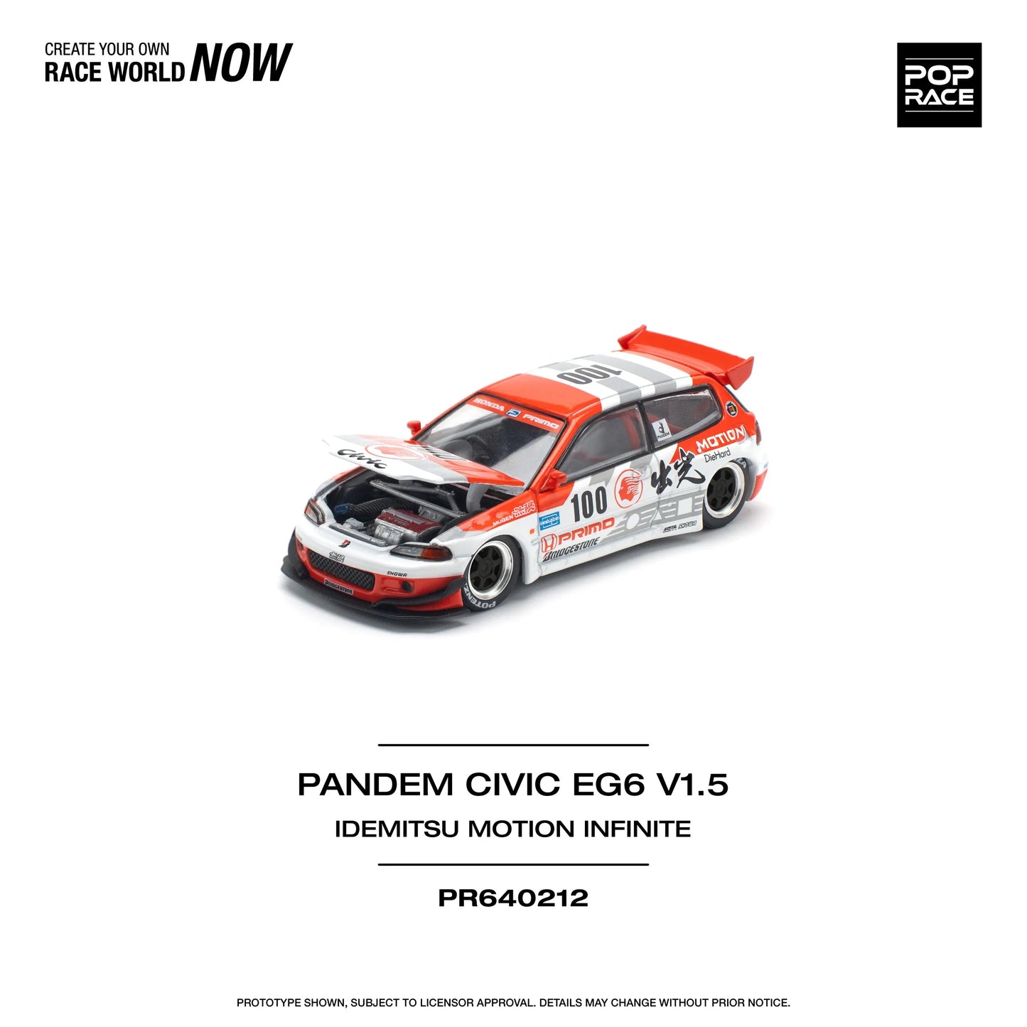Pandem Honda Civic EG6 v1.5 Idemitsu Motion Infinite - POP RACE