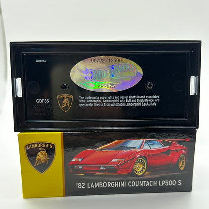 ‘82 Lamborghini Countach LP500 #722/12500 Red Hotwheels Collectors Special Edition