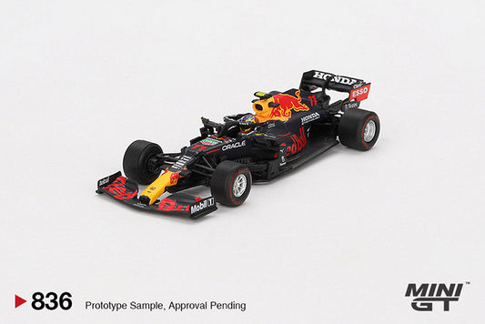 Red Bull RB16B #11 Sergio Pérez 2021 Azerbaijan Grand Prix Winner (836) - Mini GT 1:64