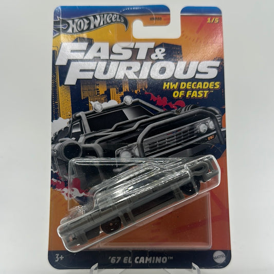 ‘67 El Camino - Fast & Furious HW Decades of fast 1/5 Hotwheels Mainline