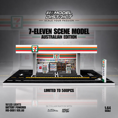 (PRE-ORDER) 7-Eleven Scene Diorama (Australian Edition) Model District *Limited to 500pcs* 1:64 Scale