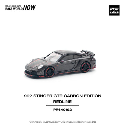 Porsche 992 Stinger GTR Carbon Edition Redline - Pop Race 1:64