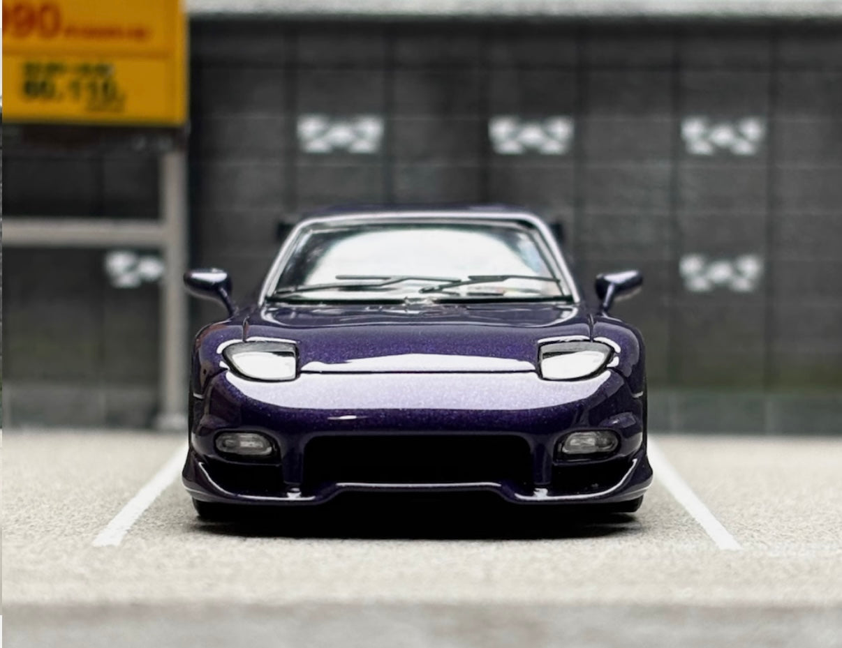 Veilside Mazda RX7 GT WING (Midnight Purple) LIMITED TO 599pcs - Mortal 1:64