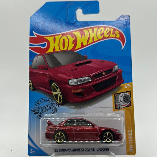 ‘98 Subaru Impreza 22B STi-Version HW Turbo 1/5 Hotwheels Mainline 23/250