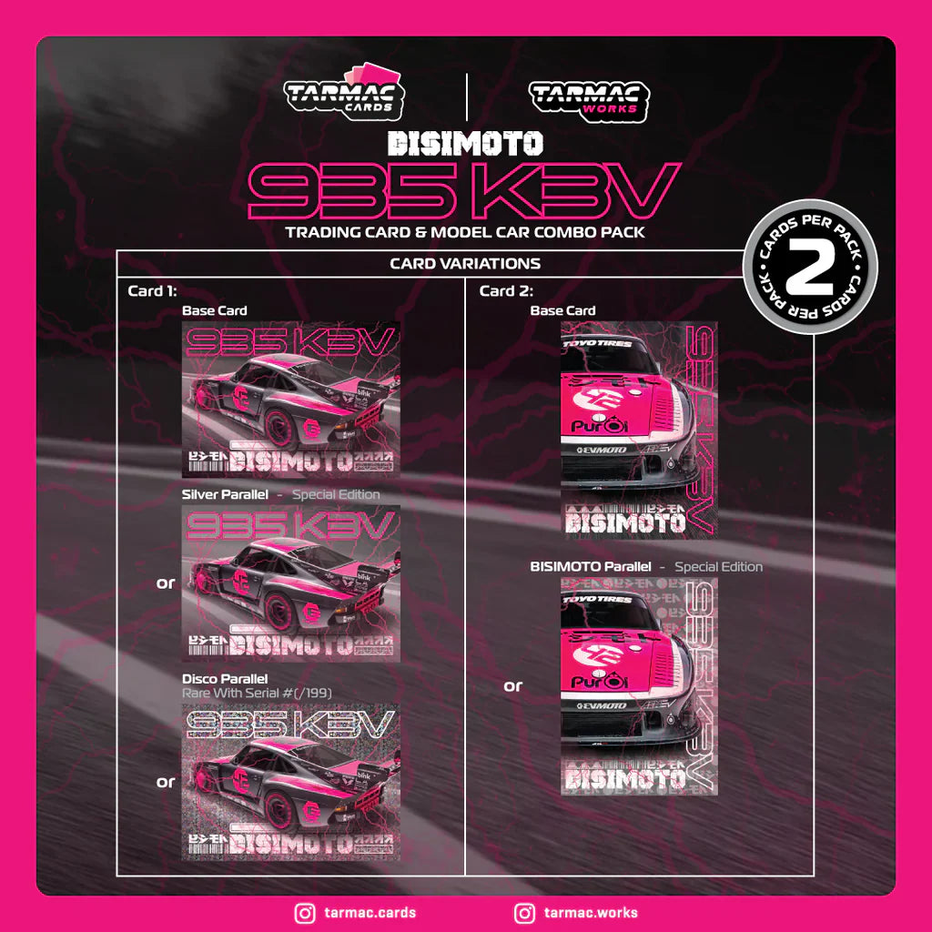 PORSCHE 935 K3V BISIMOTO #46 (GREY/PINK) TARMAC WORKS 1:64