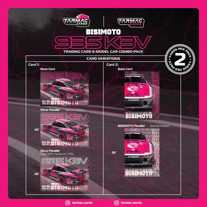 PORSCHE 935 K3V BISIMOTO #46 (GREY/PINK) TARMAC WORKS 1:64