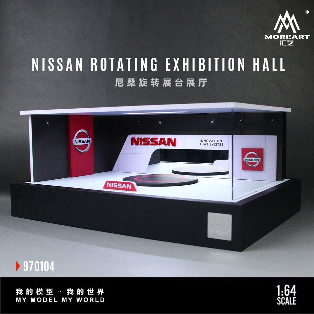 Nissan Rotating Booth Exhibition Hall - MoreArt 1/64 Scale