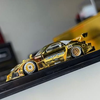 Liberty Walk Kyoto Limited INNO64 Leen Customs RX-7 Gold Special Box w/ Pin