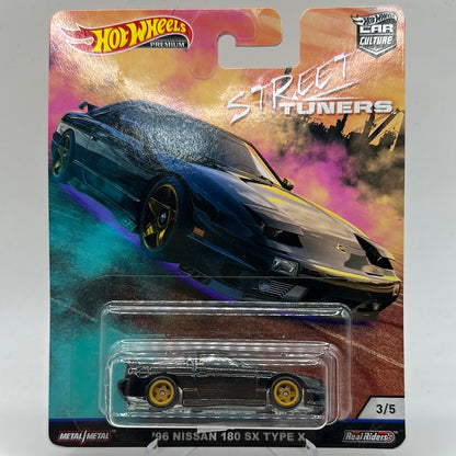 ‘96 Nissan 180 SX Type X Street Tuners 3/5 Hotwheels Premium 1:64