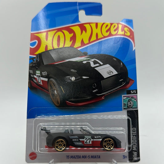 ‘15 Mazda MX-5 Miata - HW Modified 5/5 Hotwheels Mainline 114/250