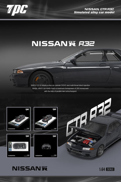 Nissan GTR R32 Gun Gray *Limited to 999Pcs* - TPC 1:64