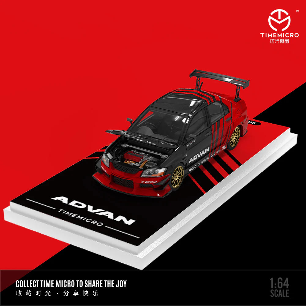 MITSUBISHI EVOLUTION IX ADVAN LIVERY - TIME MICRO 1:64 Limited to 999pcs