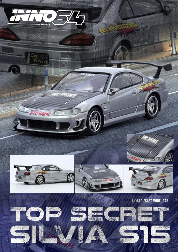 NISSAN (S15) SILVIA TOP SECRET (SILVER) - INNO64