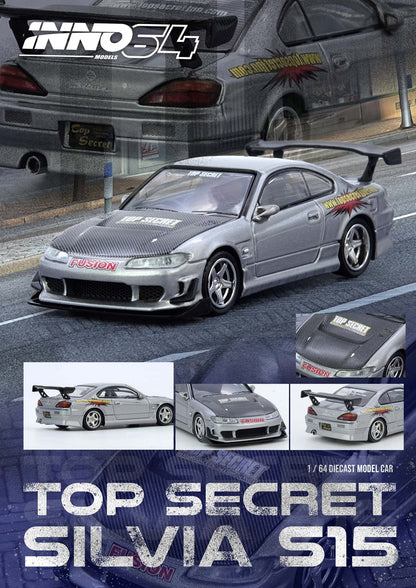 NISSAN (S15) SILVIA TOP SECRET (SILVER) - INNO64