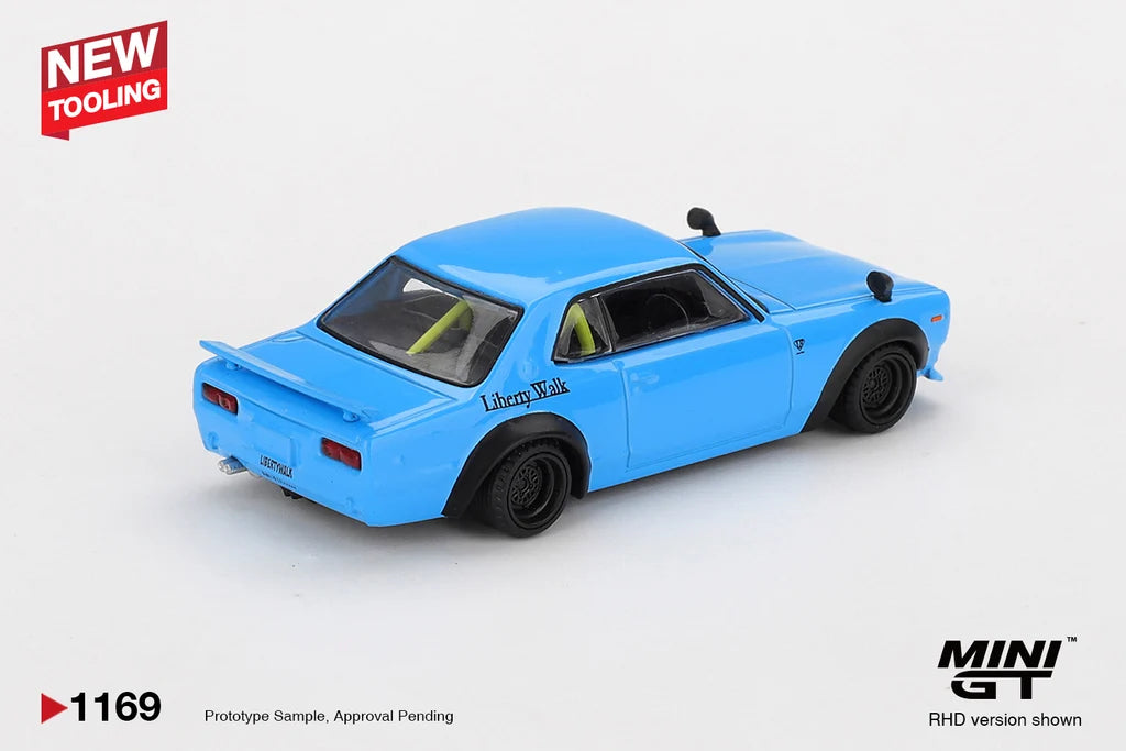 NISSAN LB-WORKS HAKOSUKA (BABY BLUE) - MINI GT MGT01169