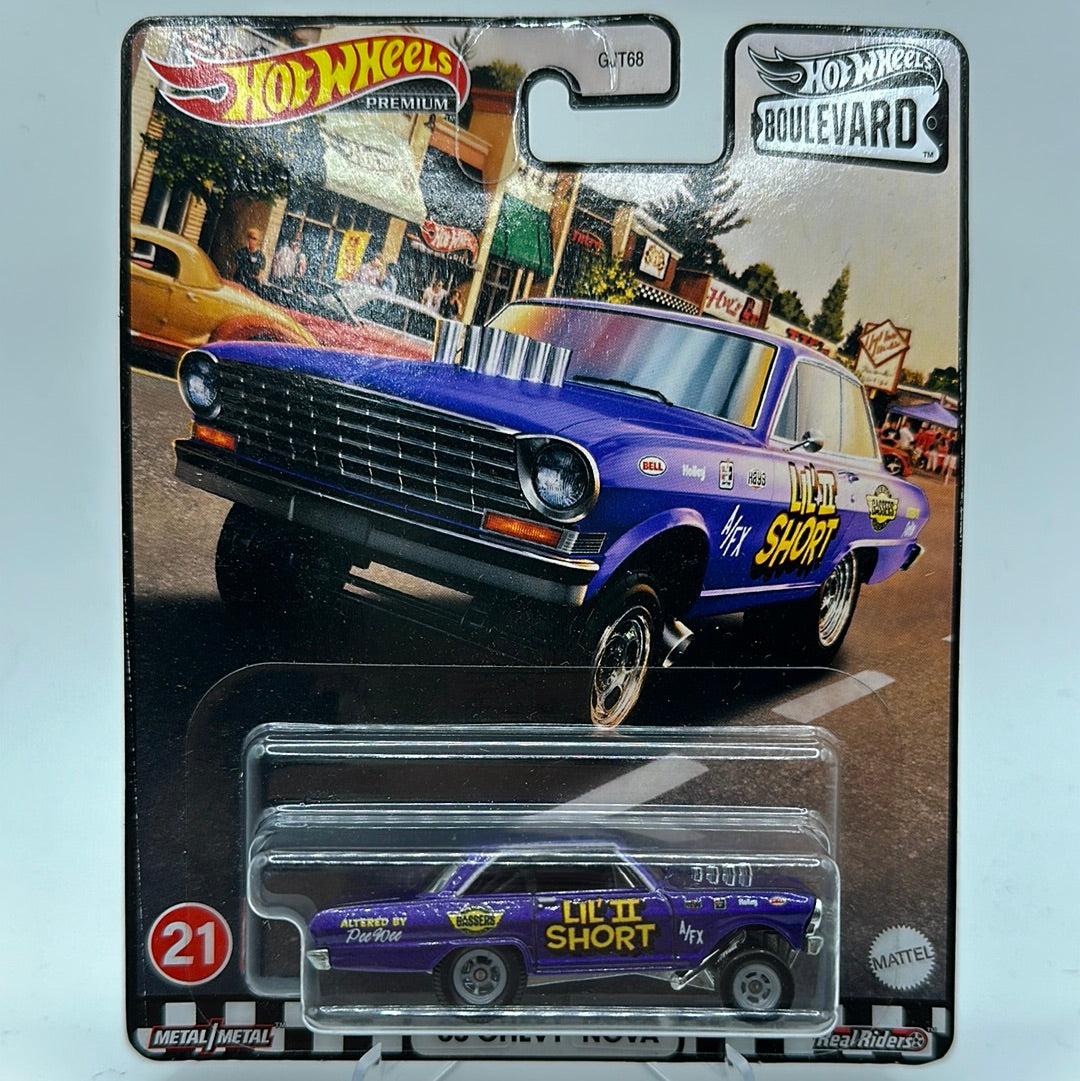 ‘63 Chevy Nova Boulevard #21 Hotwheels Premium 1:64