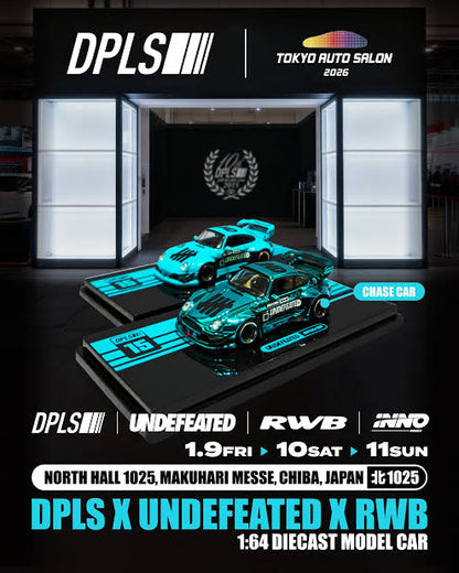 Porsche RWB 993 & Porsche RWB 964 Blue & Pink Set of 2 | Chance of Chase | 2026 Tokyo Autosalon Japan - INNO64 x DPLS x UNDEFEATED