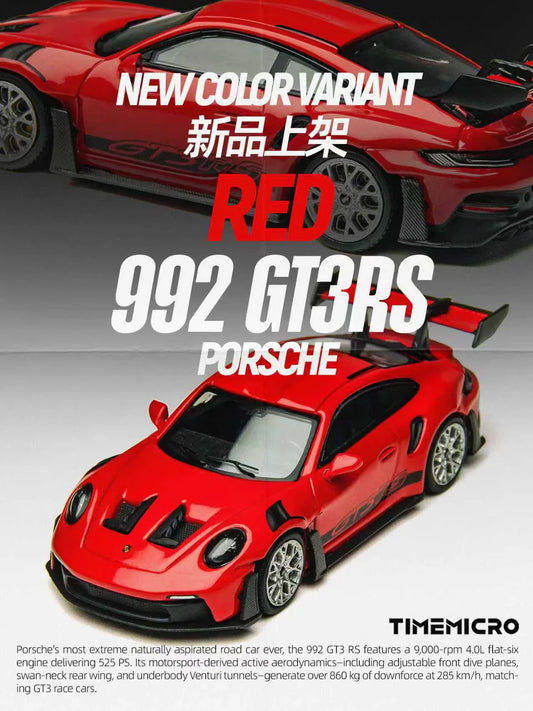 PORSCHE 911 (992) GT3 RS RED - TIMEMICRO 1:64 TM644644