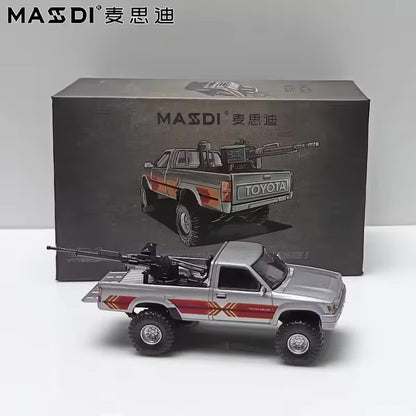 1995 Toyota Hilux(RN80) Gun Grey - MASDI 1:64