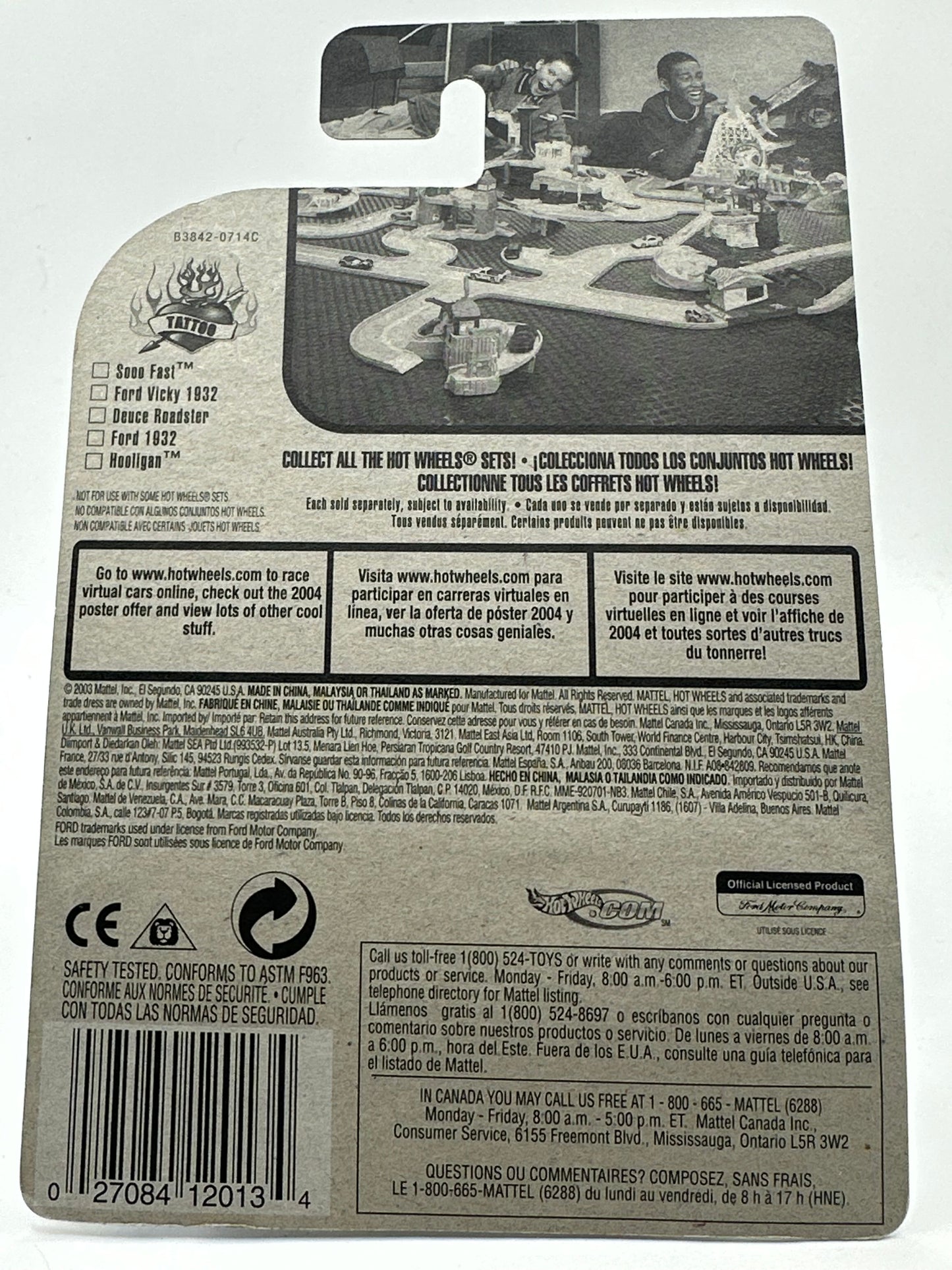 Tat Rods 4/5 Ford 1932 Hotwheels Mainline 2004/121