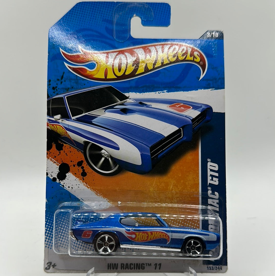 ‘69 Pontiac GTO - HW Racing 11 3/10 Hotwheels Mainline 153/244