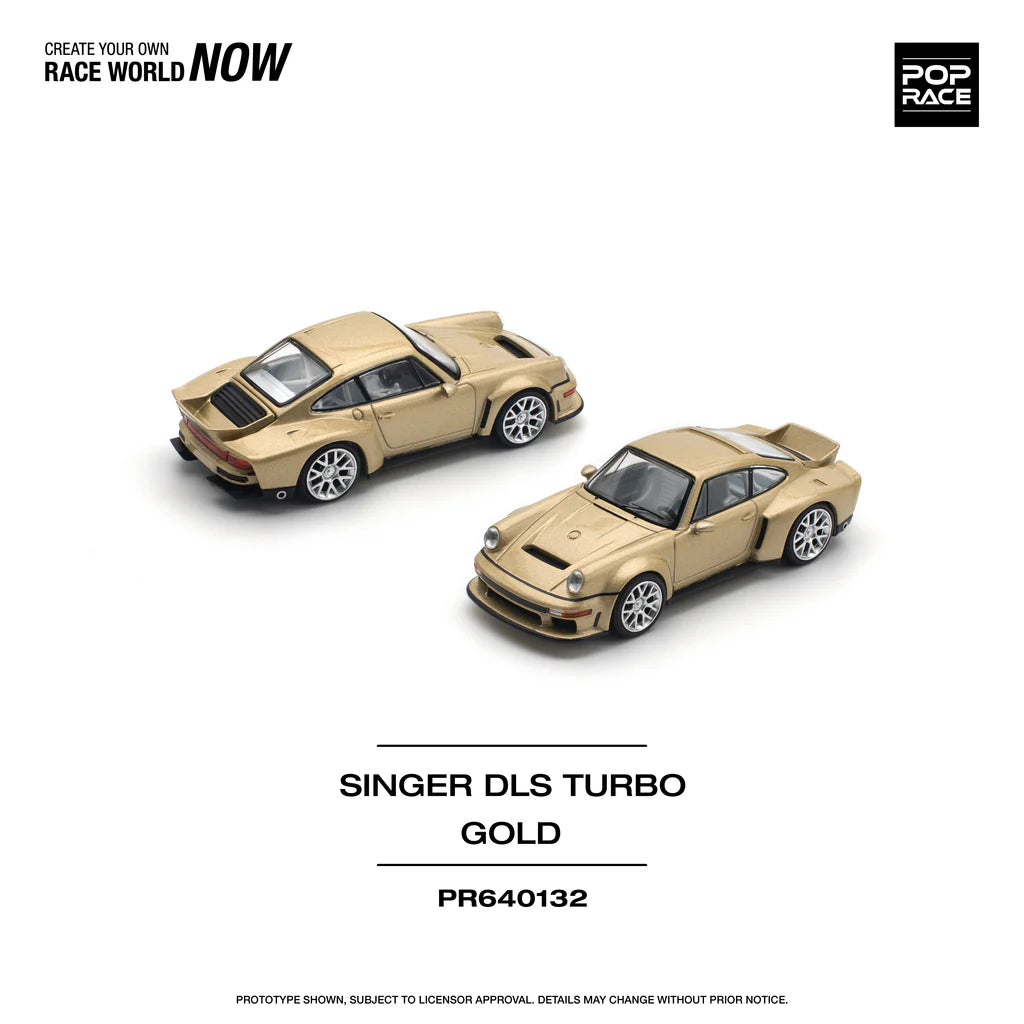 SINGER DLS TURBO (ROAD) "PORSCHE 934" (GOLD) POP RACE 1:64