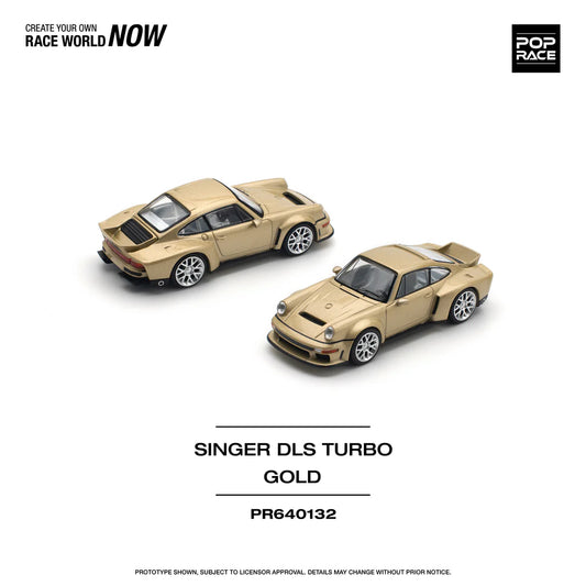 SINGER DLS TURBO (ROAD) "PORSCHE 934" (GOLD) POP RACE 1:64