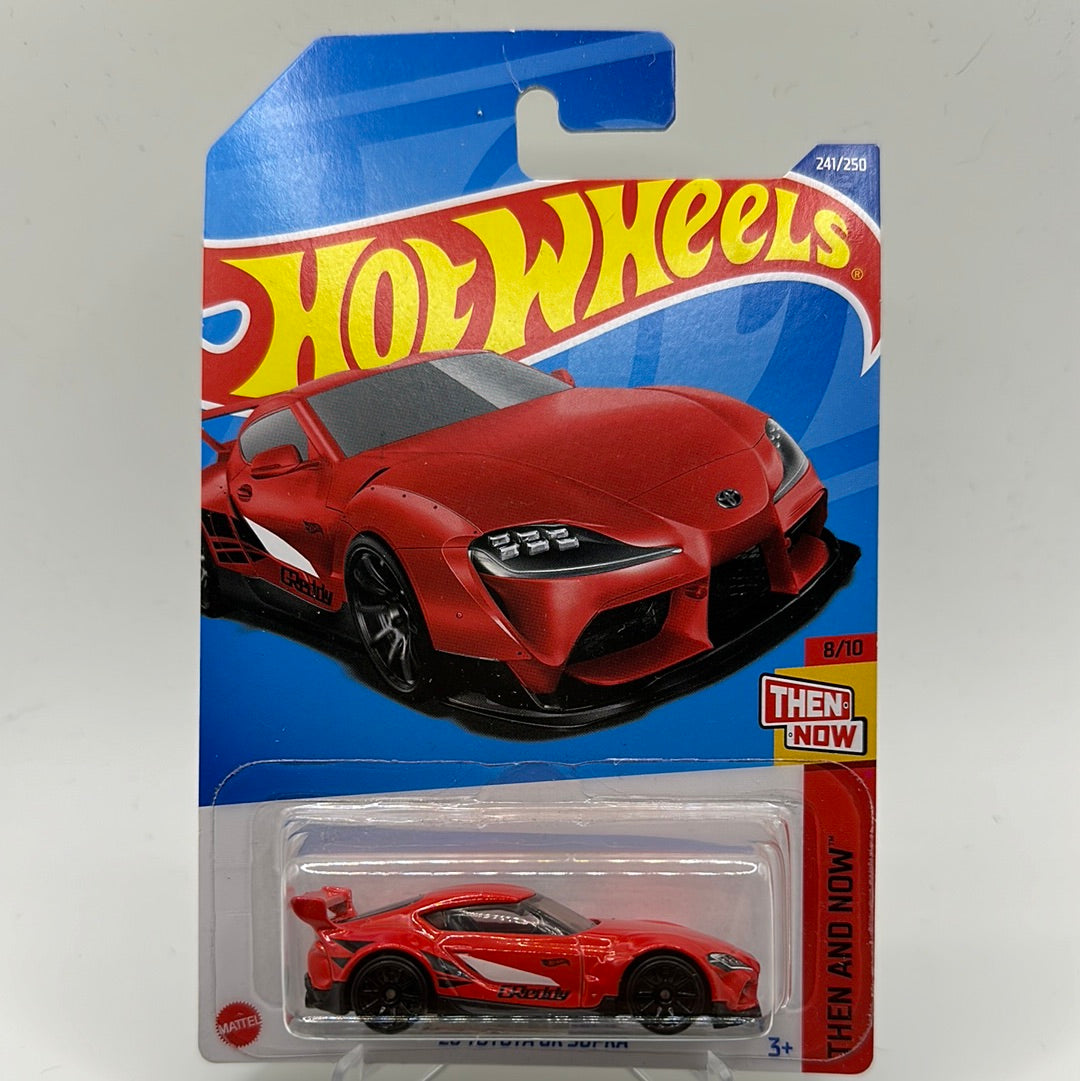 ‘20 Toyota GR Supra Then & Now 8/10 Hotwheels 241/250 Mainline 1:64