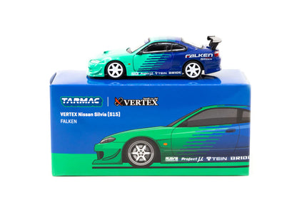 NISSAN S15 SILVIA VERTEX FALKEN TYRES TARMAC WORKS 1:64