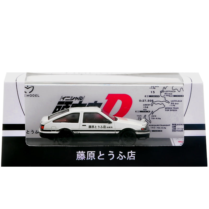 Toyota AE86 INITIAL D (White Top) - Time Model 1:64