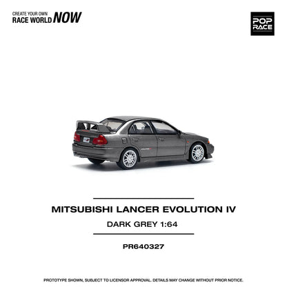 Mitsubishi Lancer Evolution IV DARK GREY Pop Race 1:64