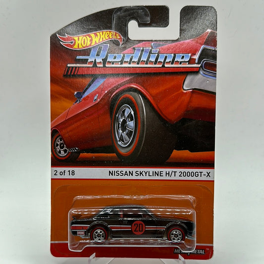 Nissan Skyline H/T 2000GT-X RedLine 2/18 Hotwheels Collectors Real Riders 1:64