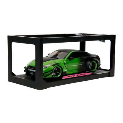 1:18 NISSAN GT-R R35 LIBERTY WALK (GREEN/BLACK) JADA: PINK SLIPS