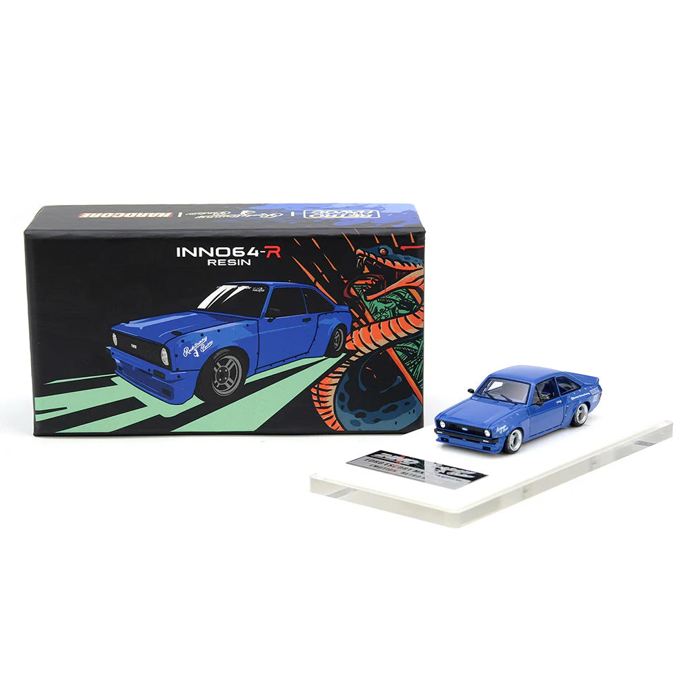 Ford Escort MK2 Pandem “EMOTION” Retro Havoc Blue INNO64