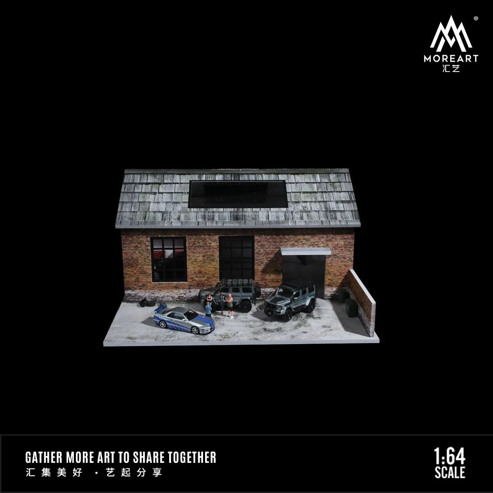OLD FACTORY SCENE MODEL - MOREART 1:64