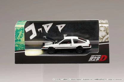 TOYOTA SPRINTER TRUENO GT APEX (AE86) / INITIAL D ENGINE MOUNTED MODEL VS TOMOYUKI TACHI - HOBBY JAPAN 1:64