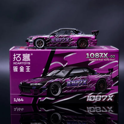 Nissan Skyline GT-R R32 Pandem Echo Gao 1087X-02 X Black Purple HEC Special Edition XCarToys