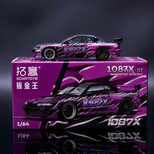 Nissan Skyline GT-R R32 Pandem Echo Gao 1087X-02 X Black Purple HEC Special Edition XCarToys
