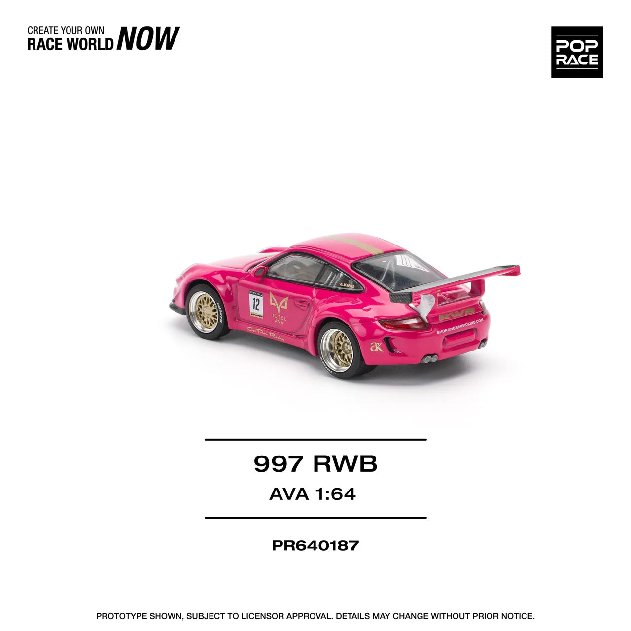 Porsche 997 RWB AVA - Pop Race 1:64