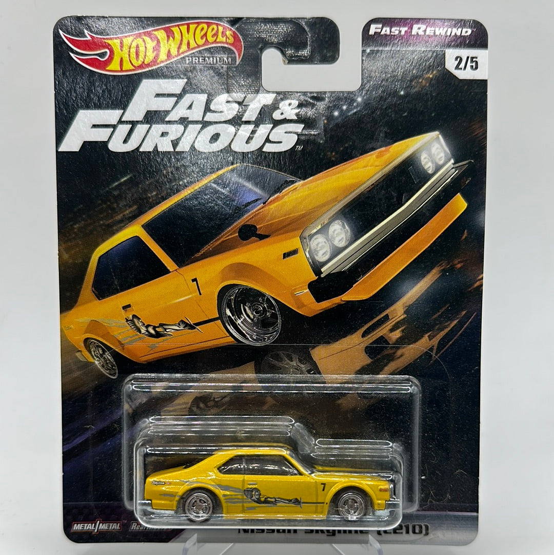 Nissan Skyline (C210) Fast Rewind 2/5 Fast & Furious Hotwheels Premium 1:64