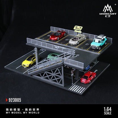 Steel Frame Structure Platform Parking Scene E - MoreArt1:64