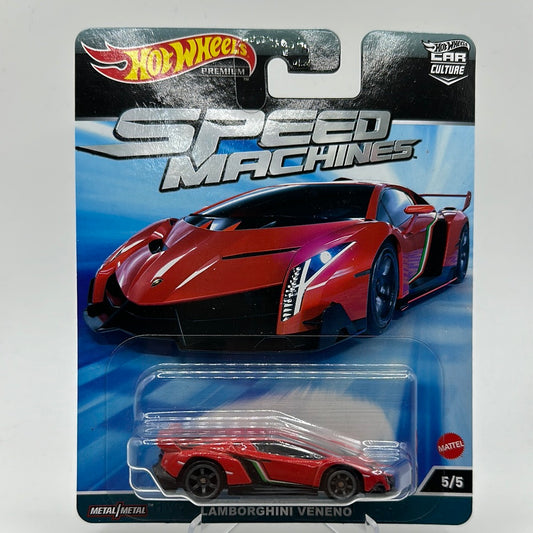 Lamborghini Veneno Speed Machine 5/5 Hotwheels Premium Car Culture 1:64