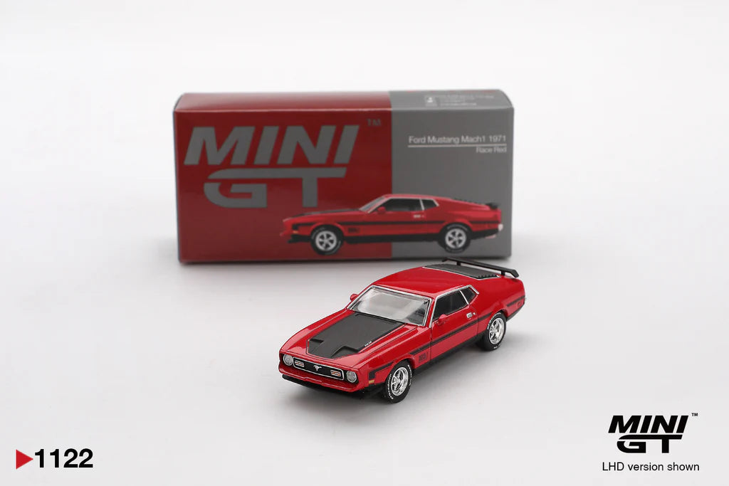 1971 FORD MUSTANG MACH 1 (RACE RED) MiniGT 1:64