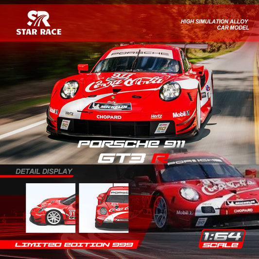 Porsche 911 GT3 R- Coca-Cola livery - LIMITED TO 999pcs StarRace 1:64