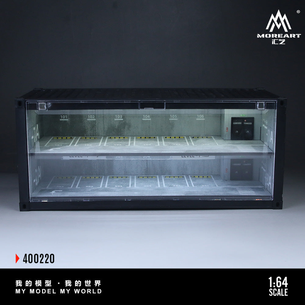 Underground Parking Garage Shipping Container - MoreArts 1:64