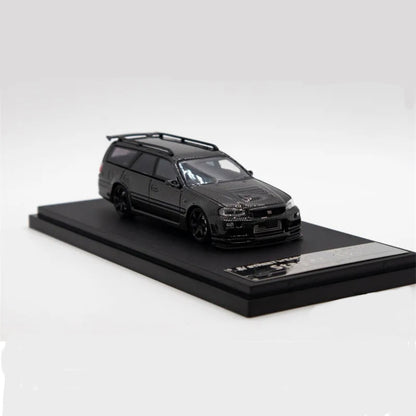 R34 Stagea (Full Carbon) Limited Edition 114 of 499pcs STREET WEAPON Ghost Player 1:64