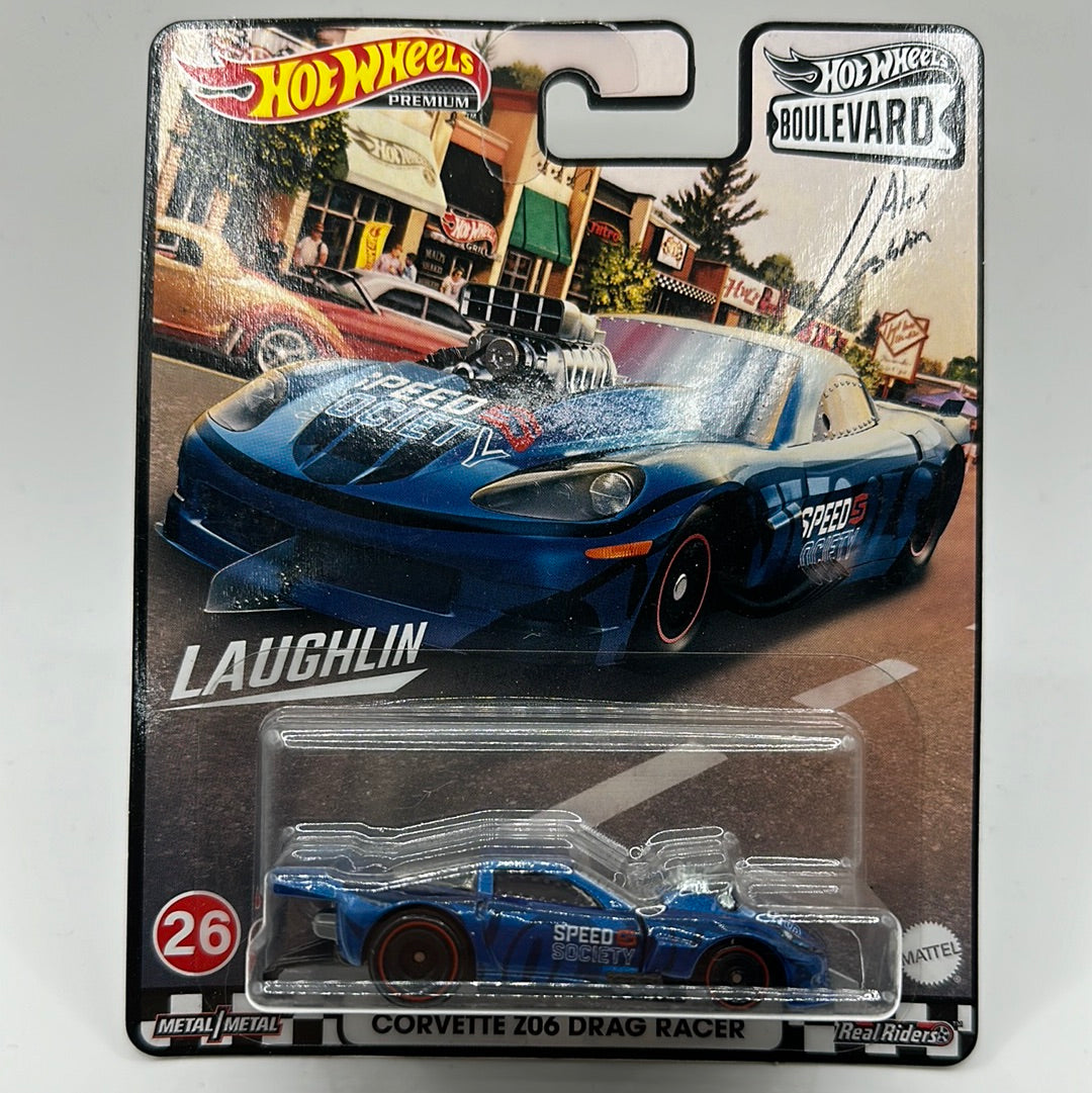 ‘12 Corvette Z06 Drag Racer Boulevard #26 Hotwheels Premium 1:64