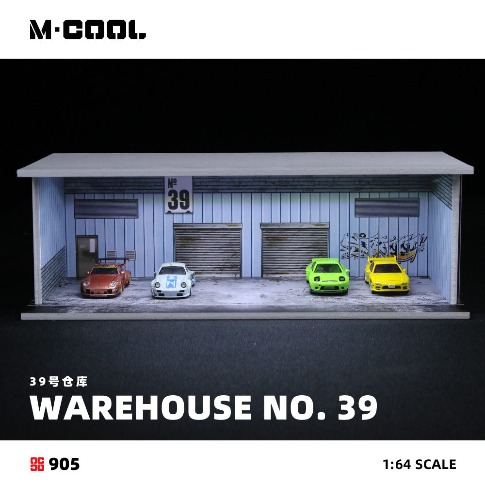 A-39 Warehouse Assembly Scene - w/Lights - M·COOL 1:64